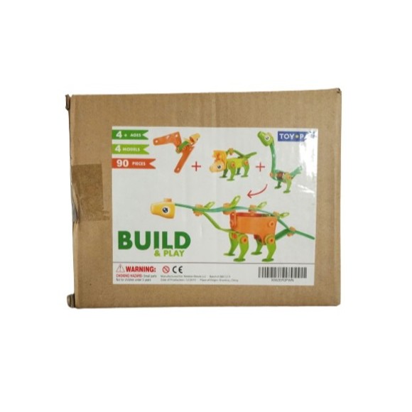Build & Play Dinosaurs 4 Models 90 Pieces Game NIMBLE MINDS Kid's 4+ yo - Picture 1 of 9